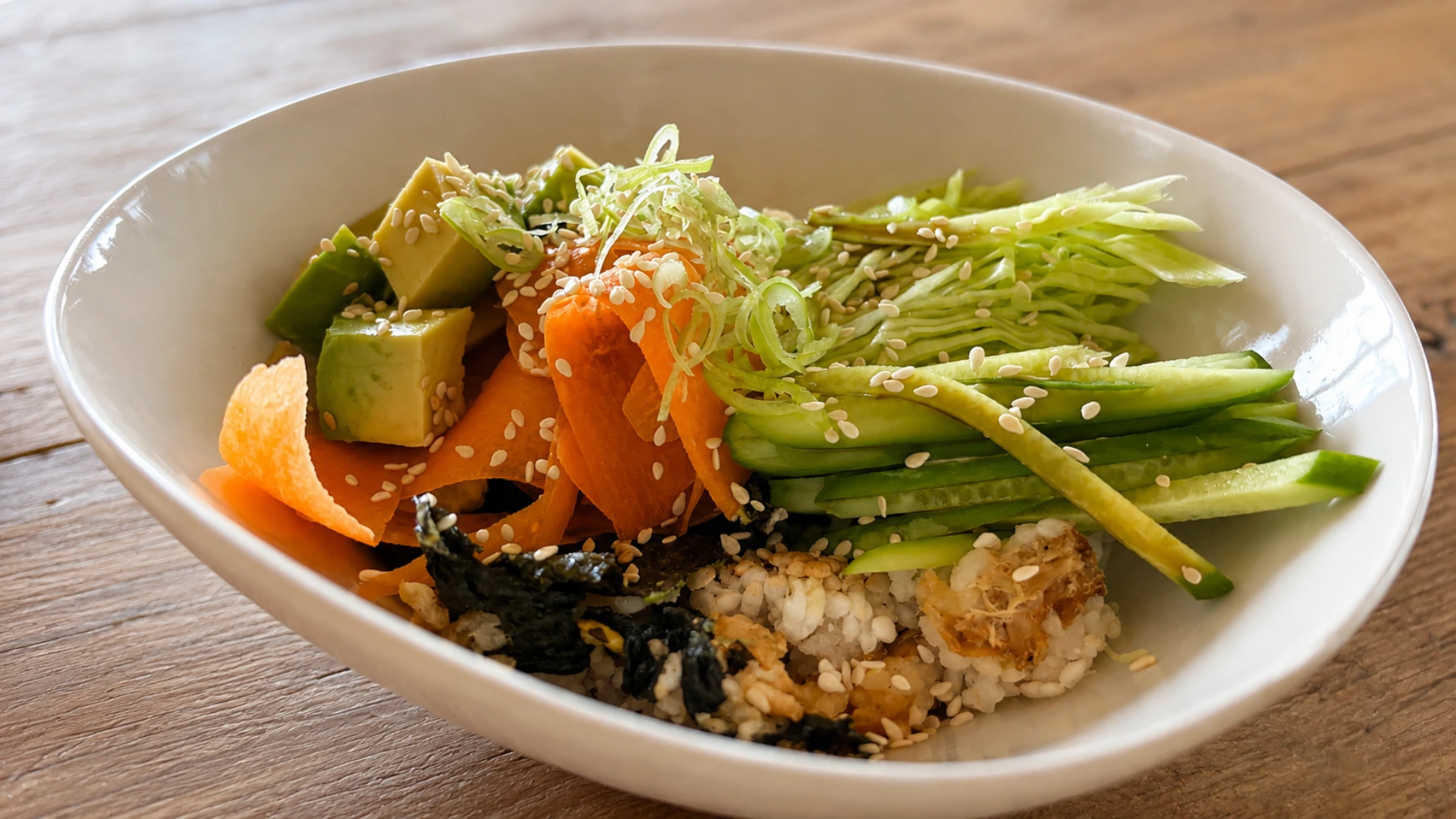 Quick and easy meals using Sushi Pocket in an Asian inspired bowl