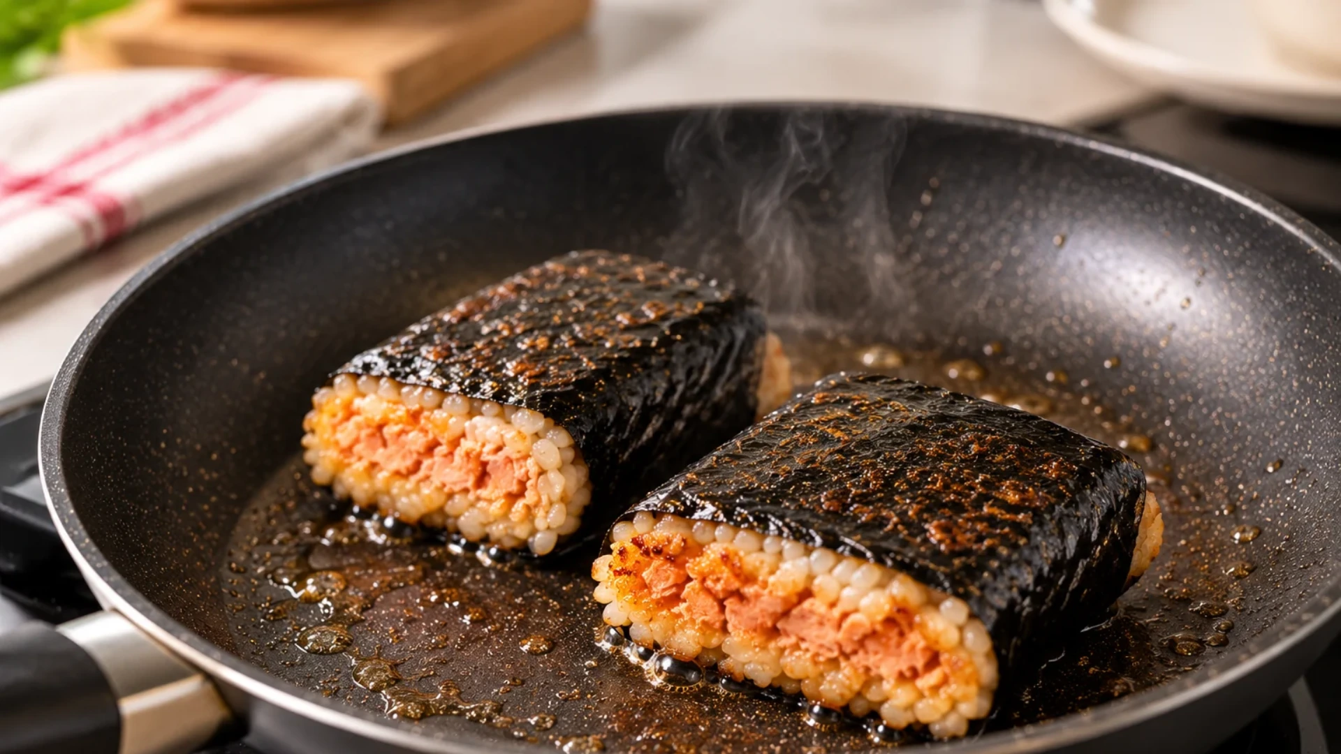 Sushi Pocket served with fresh vegetables as part of a convenient lunch
