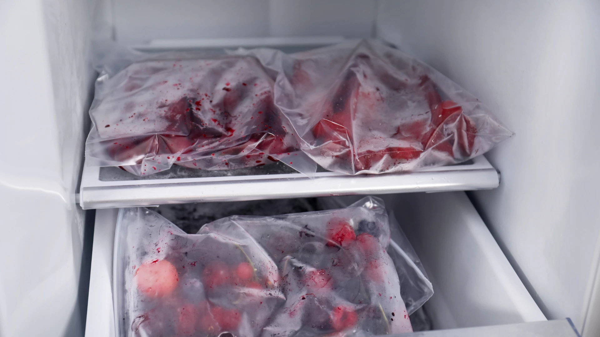 Freezer organisation and frozen food storage