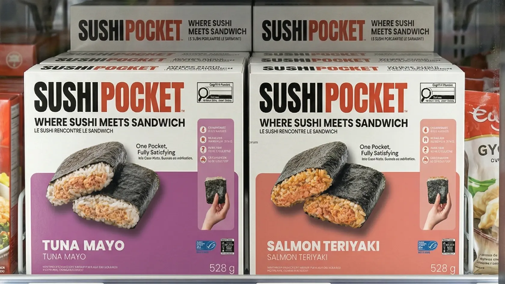 Frozen sushi snack