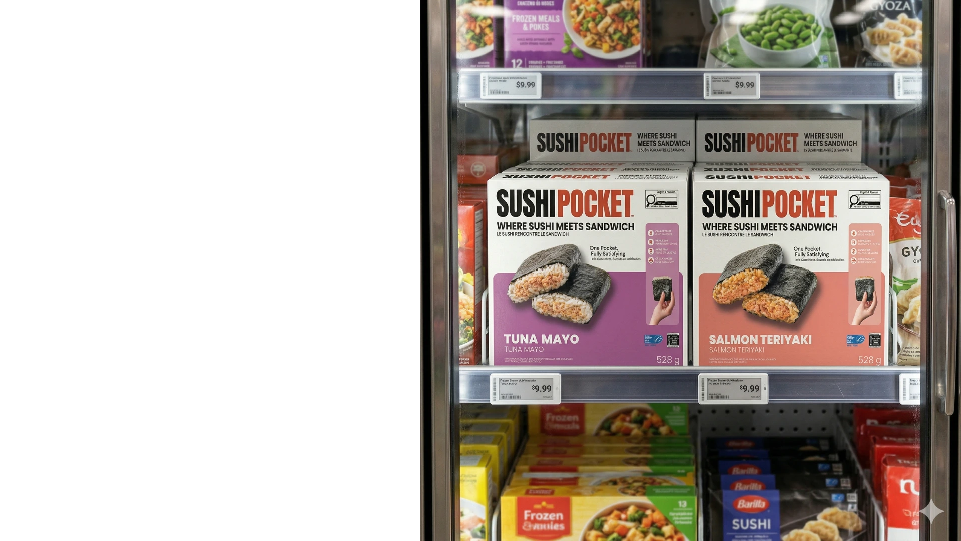 Frozen food meal prep and family freezer storage