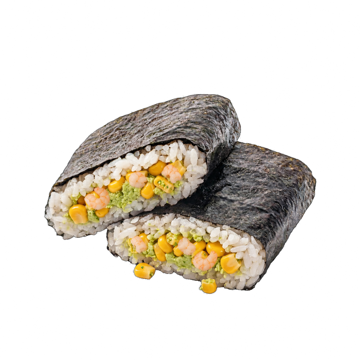 Sweet Corn and Wasabi Shrimp Sushi Pocket