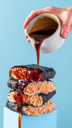 Pile de Sushi Pockets de différentes saveurs
